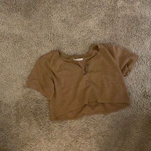 COPY - Crop waffle tee